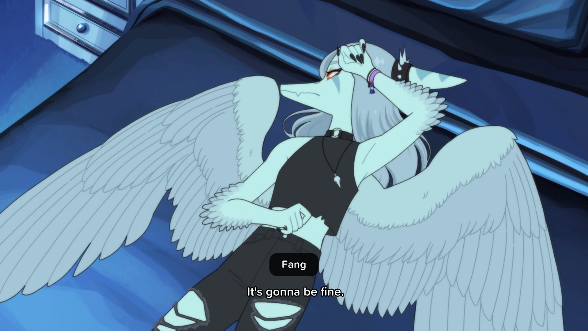 Fang lying in bed, saying to herself that it is going to be fine