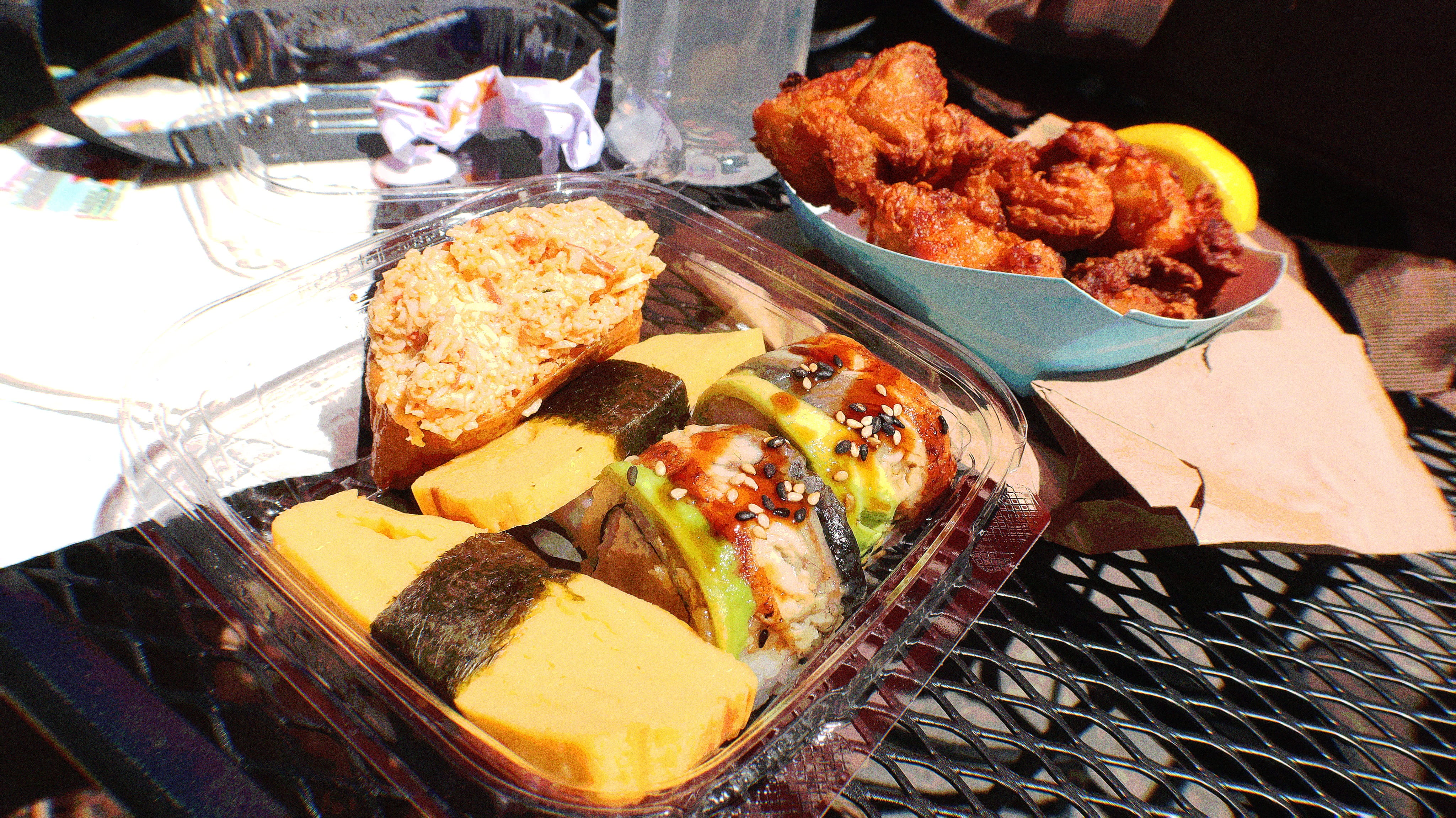 Self-serve sushi and karaage, 7/10